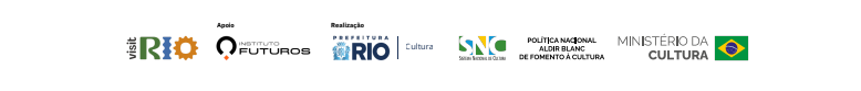 Logos Oficiais - Prefeitura do Rio, Cultura, Instituto Rio Futuros, PNAB, Ministério da Cultura